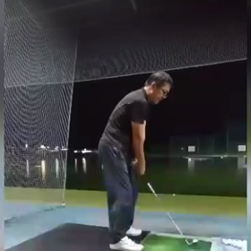 5番アイアンでマン振り！の画像