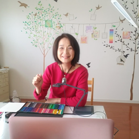 自宅アトリエはお休みしていますが、オンラインレッスン可能ですの画像