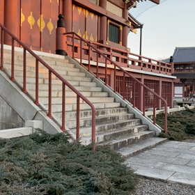 池上本門寺の階段の画像
