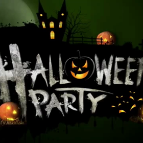 ハロウィンの日の飾り付けの画像