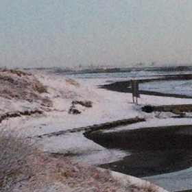 2月1日千葉北、東浪見の朝の波の画像