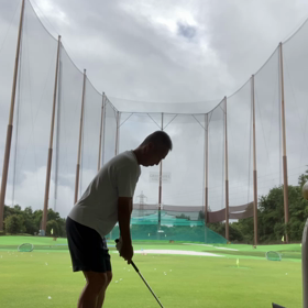 朝から練習⛳️の画像