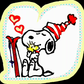 癒しのキラキラスキーヤースヌーピー✴の画像