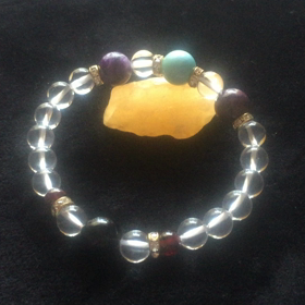 世界三大ヒーリングストーンを使用したブレスレットの画像