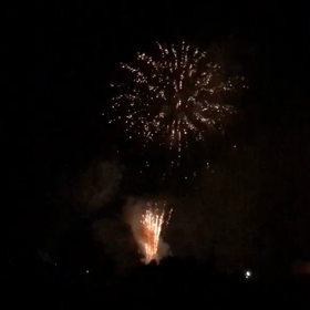 今年初の花火の画像