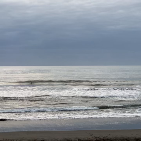 3月25日千葉北、東浪見の朝の波の画像