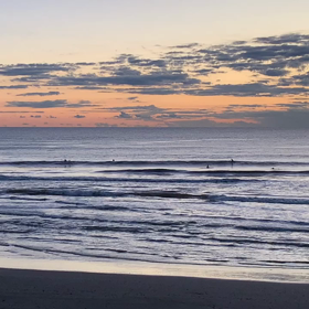 12月5日千葉北、東浪見の朝の波の画像