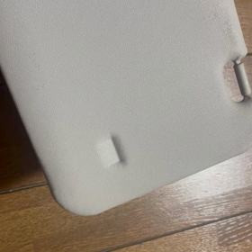 バイザーの凹み　リペアの画像