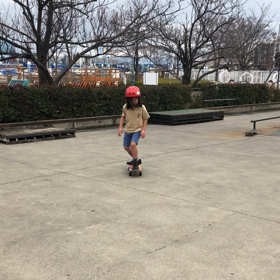 長男じんくんスケボーの成長の画像