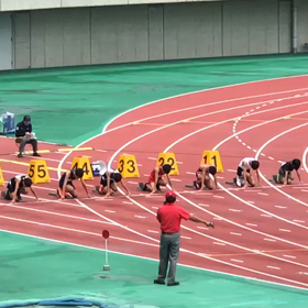 ６年男子100m予選 (福原くん)の画像