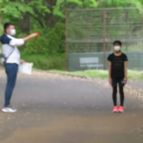 リレー選考会(女子)スタート付近①の画像