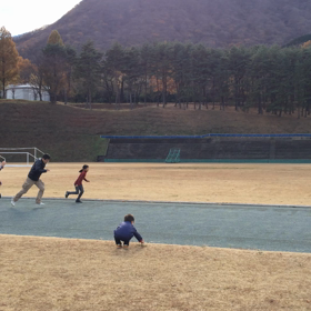 伊香保にて50m走の画像