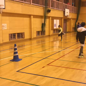 川越小 走り幅跳び練習(体育館)⑪の画像