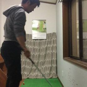 目指せ80切りインサイドインの練習の画像