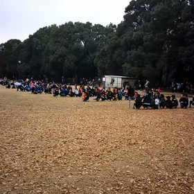 10色リレー黄緑チーム側から①の画像