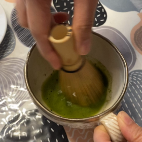 お抹茶は手首の筋トレの画像