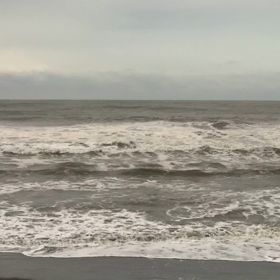 10月18日千葉北、東浪見の朝の波の画像