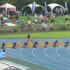 チャレンジトライアル男子100m決勝⑧の画像