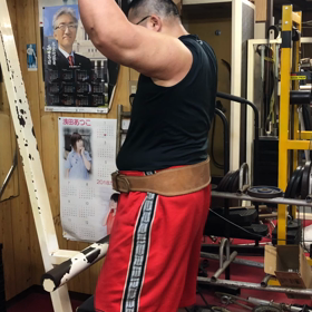 昨日の背中トレーニングの画像