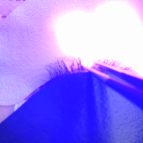 エクステはLEDでの画像