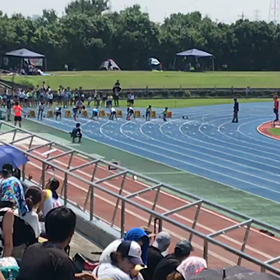 男子100ｍ予選②の画像