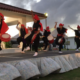 リゾート ホテル久米アイランドのプールサイドディナーブッフェ&シアターライブ 太鼓の画像