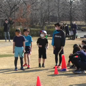 長距離記録会後のリレー(第１レース)①の画像