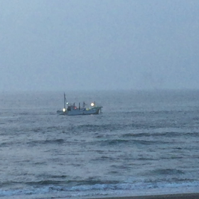 7月25日千葉北、東浪見の朝の波の画像