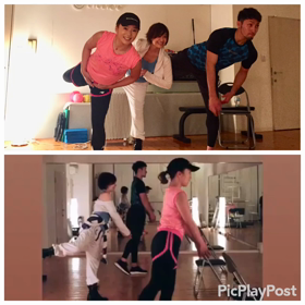 有村智恵プロと横浜ベイスターズ伊藤光捕手合同トレーニングの画像