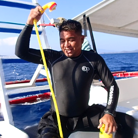 ボートでシャワーが浴びられるようになりました！の画像