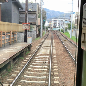 嵐電 鹿王院から嵐電嵯峨の動画。の画像