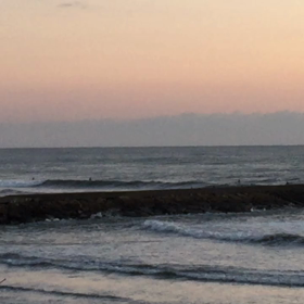 11月5日千葉北、東浪見の朝の波の画像