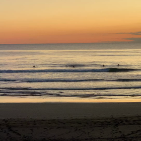 12月16日千葉北、東浪見の朝の波の画像