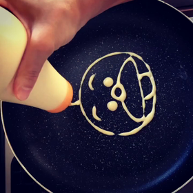 パンケーキアート、オラフの画像