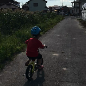 ＊次男自転車に乗る＊の画像