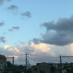 流れる雲の画像