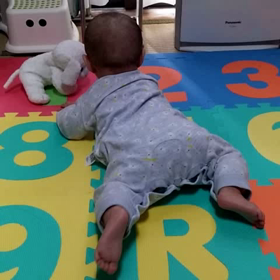 4m20d　片付けとプレイマットの画像