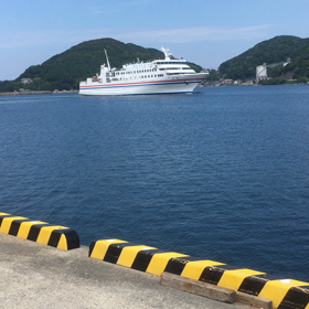 太古丸青方港への画像