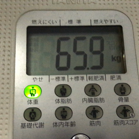 2017年7月22日  体脂肪が、１８%台に突入の画像