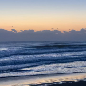 1月29日千葉北、東浪見の朝の波の画像
