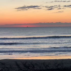 2月26日千葉北、東浪見の朝の波の画像