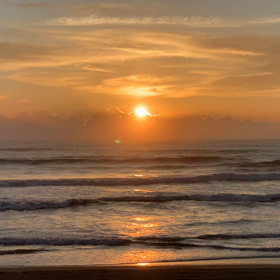 10月2日千葉北、東浪見の朝の波の画像