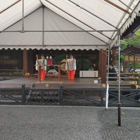 伏見稲荷大社巫女さんがの画像