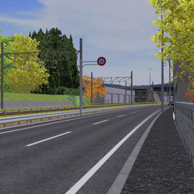 模型的なRailSim動画の画像