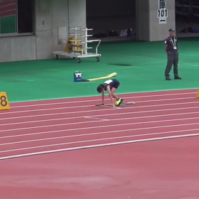 男女混合リレー決勝(バックトレート側から)の画像