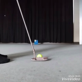 ミドルパット、ショートパットの室内練習の画像