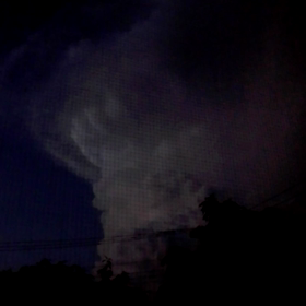ラピュタのような雷雲。の画像