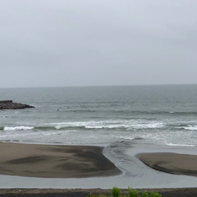 6月19日千葉北、東浪見の朝の波の画像