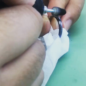 プラチナリング バフ掛けの画像