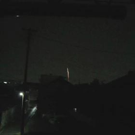 突然の花火の画像